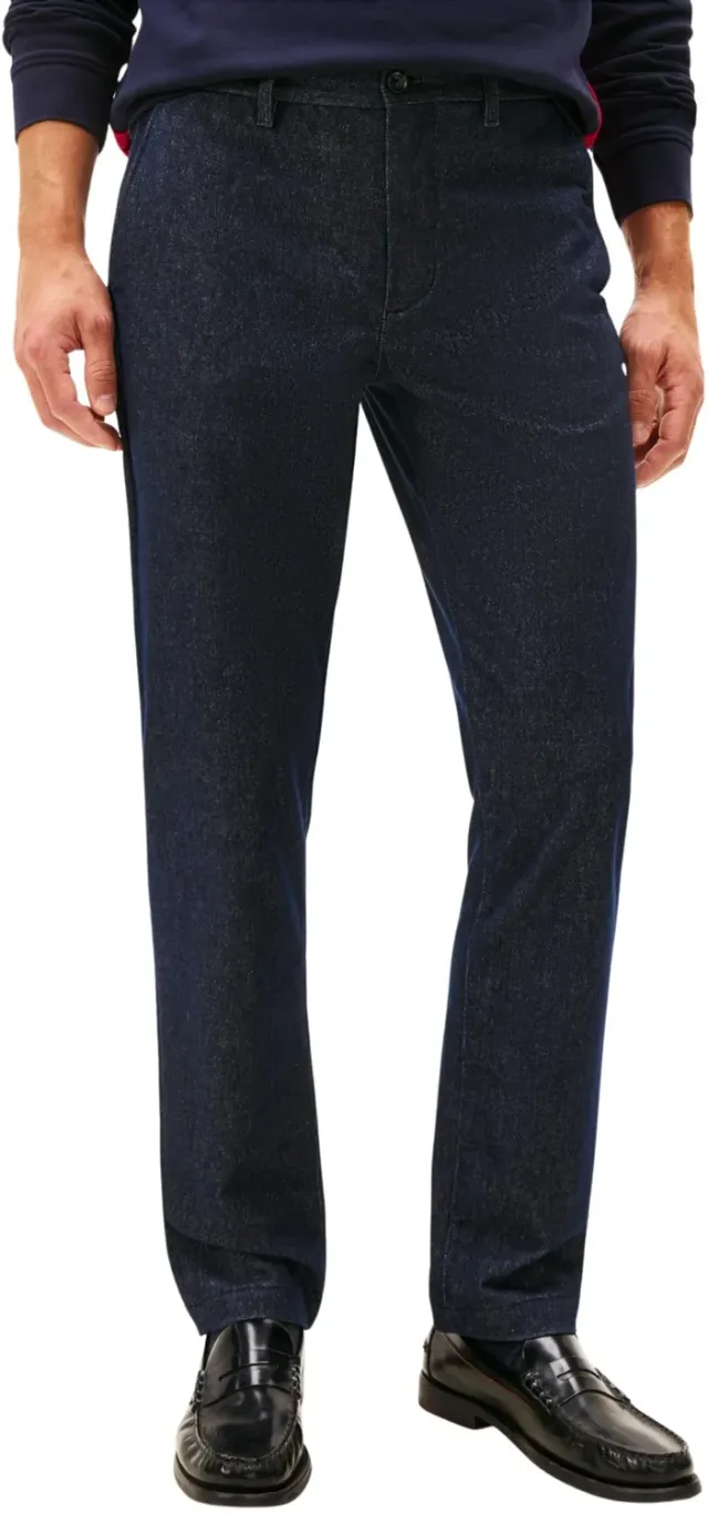 Tommy Hilfiger Denton chino uomo blu straight fit 40W/36L