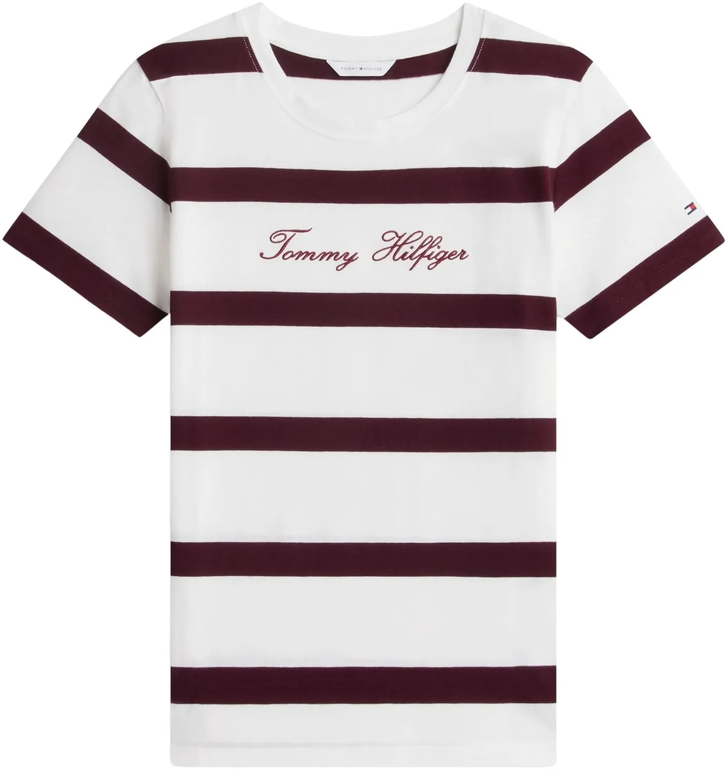 Tommy Hilfiger WW0WW45746 t-shirt donna girocollo bianca
