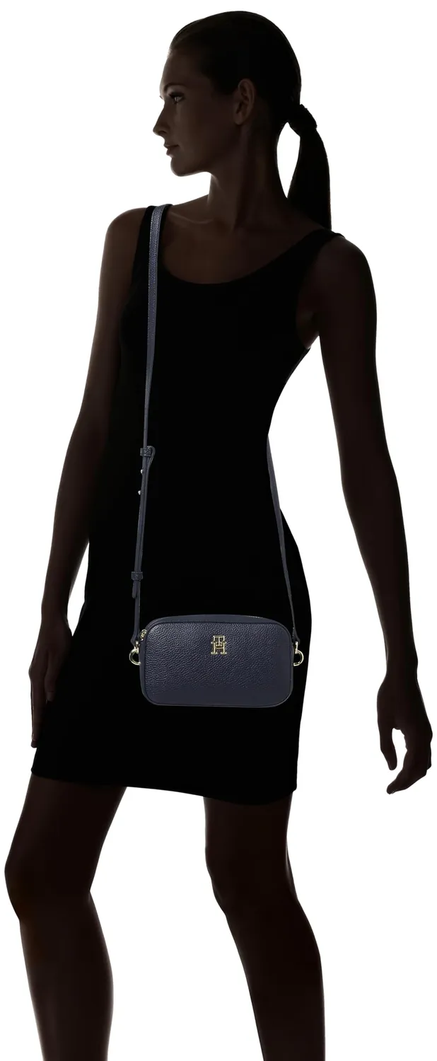 Tommy Hilfiger Emblem Camera Bag borsa tracolla blu piccola