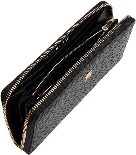 Tommy Hilfiger Icon Mono Portafoglio Zip Nero