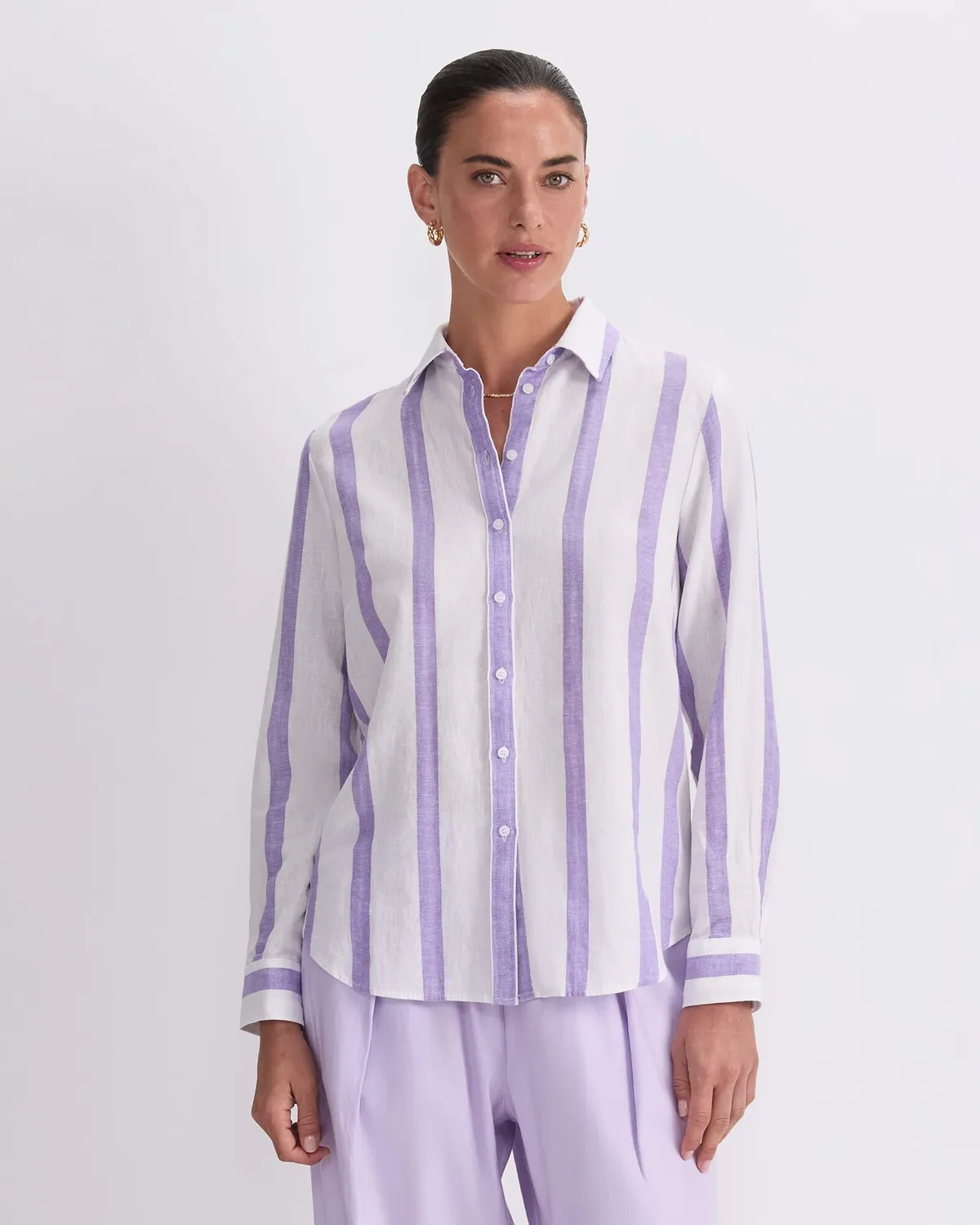 Sportscraft Dee Stripe Shirt camicia lino a righe