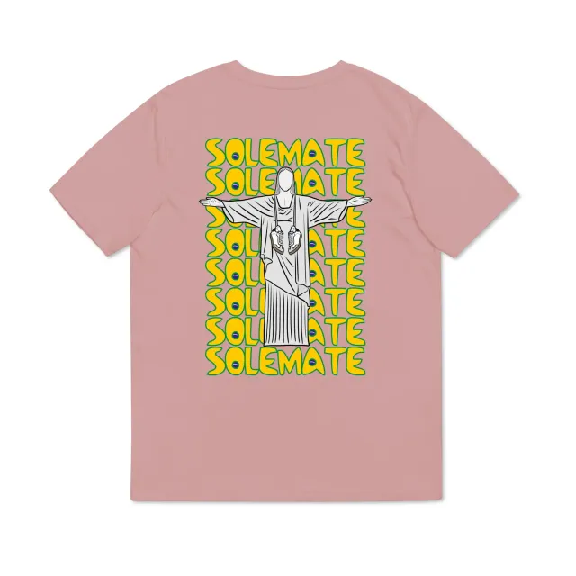 Solemate Postcard from Rio maglietta rosa cotone organico