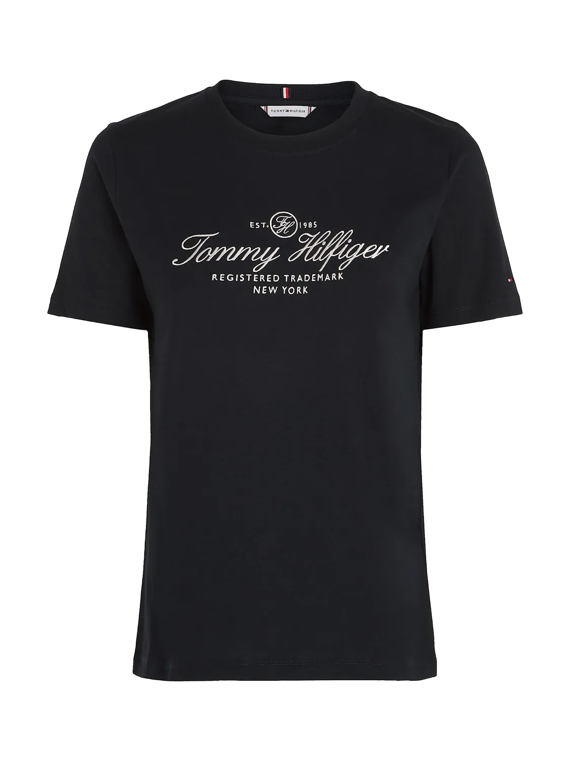 Tommy Hilfiger t-shirt donna scollo rotondo manica corta cotone