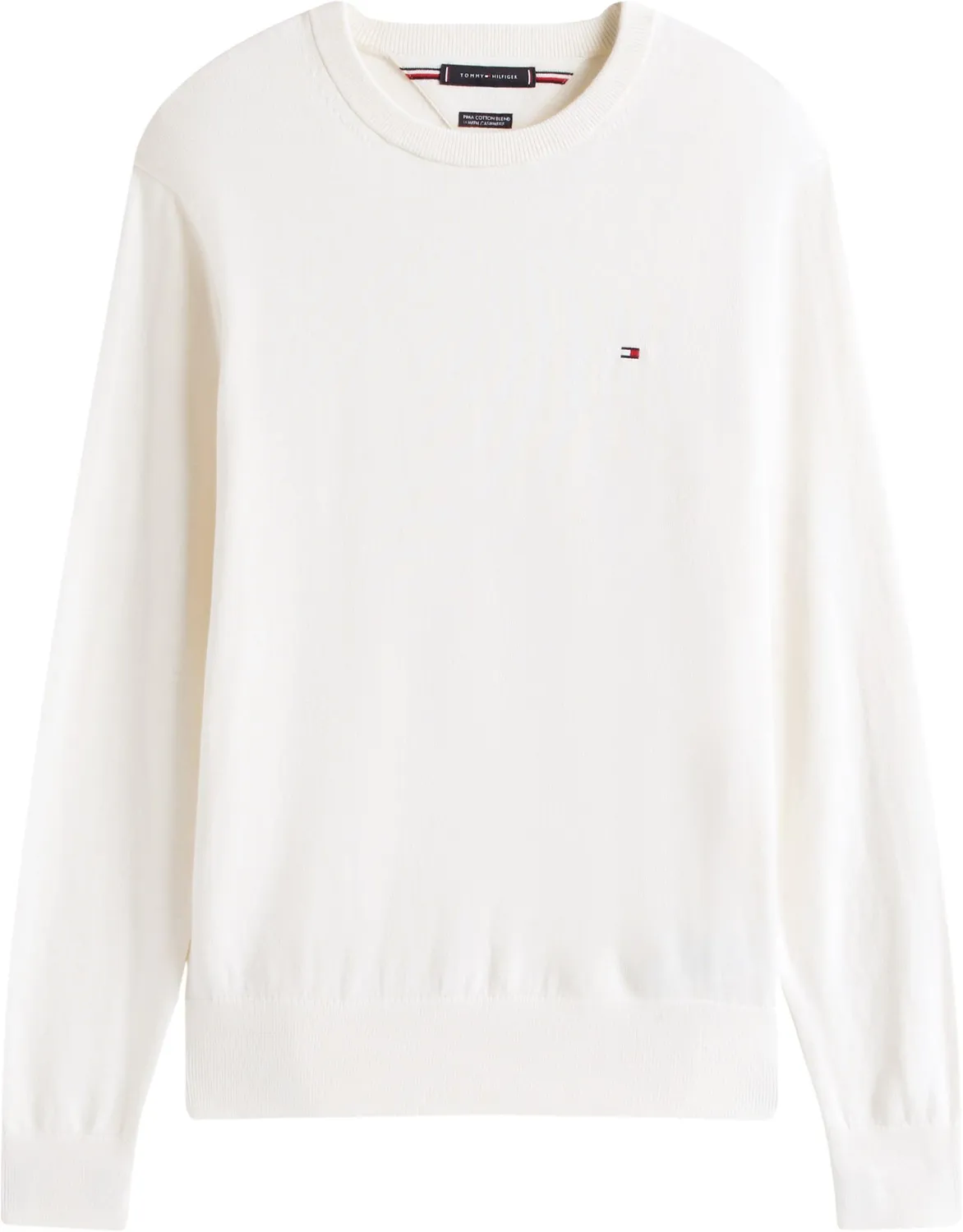 Tommy Hilfiger Pima Org CTN Cashmere maglione L girocollo