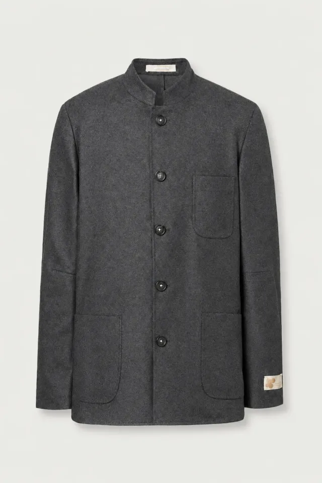 Massimo Alba Bali giacca lana guru dark grey 6 bottoni