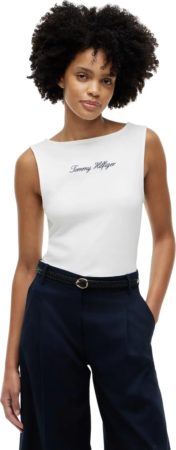 Tommy Hilfiger Classic Script WW0WW50947 maglietta donna M blu