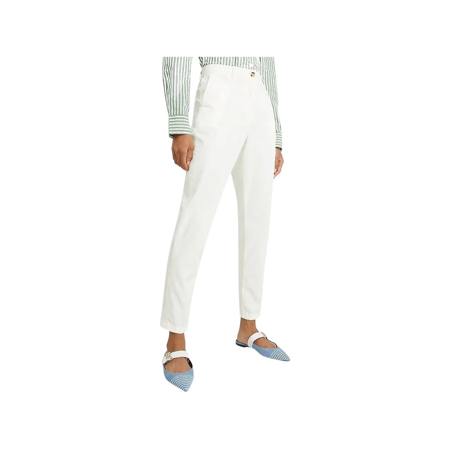 Tommy Hilfiger WW0WW37763 Pantaloni Chino Donna 46 Slim