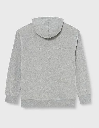 Tommy Hilfiger felpa cappuccio uomo grigia taglie forti cotone