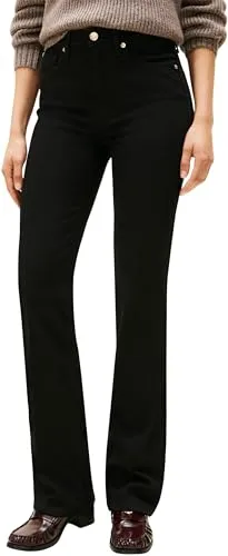 Tommy Hilfiger DNM Black Bootcut RW jeans donna nero 34W/32L