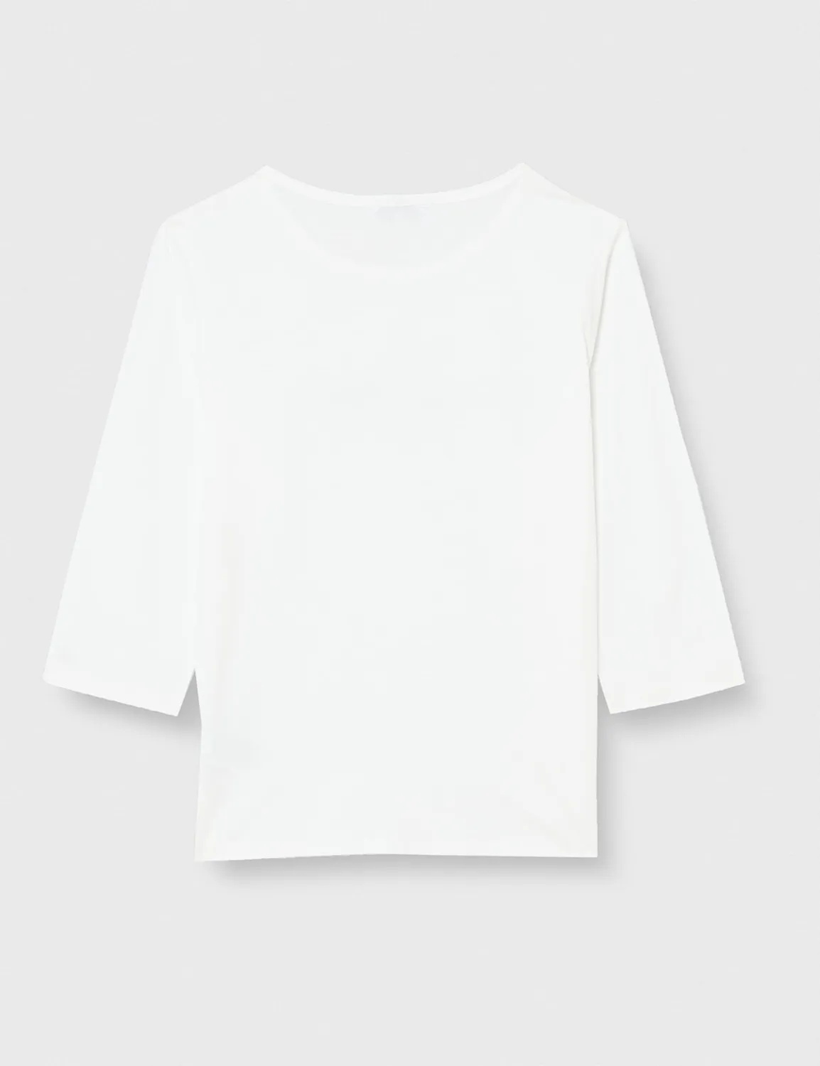 Tommy Hilfiger Open-Neck Basic maglietta donna maniche lunghe scollo aperto
