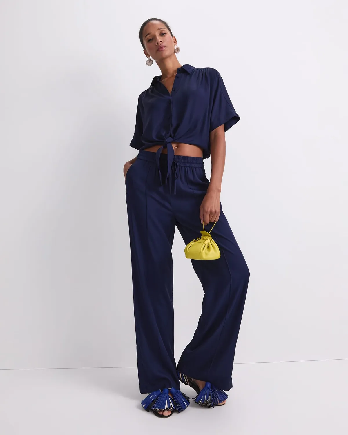Sportscraft Meryem Tie Front blusa nodo 8