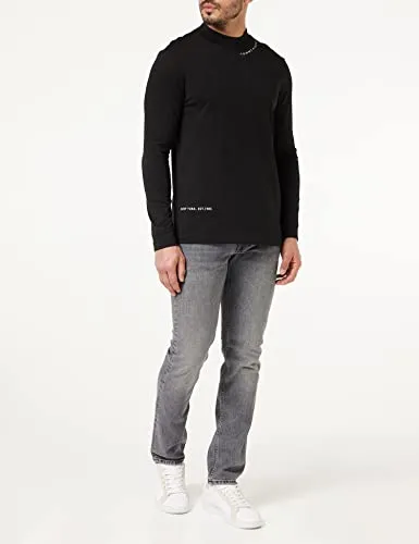 Tommy Hilfiger Multi Placement Mock maglia uomo manica lunga giroalto