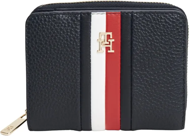 Tommy Hilfiger TH Icon AW0AW19162 portafoglio donna blu con cerniera