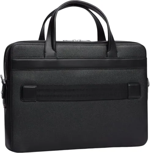 Tommy Hilfiger TH Business borsa porta computer pelle nera
