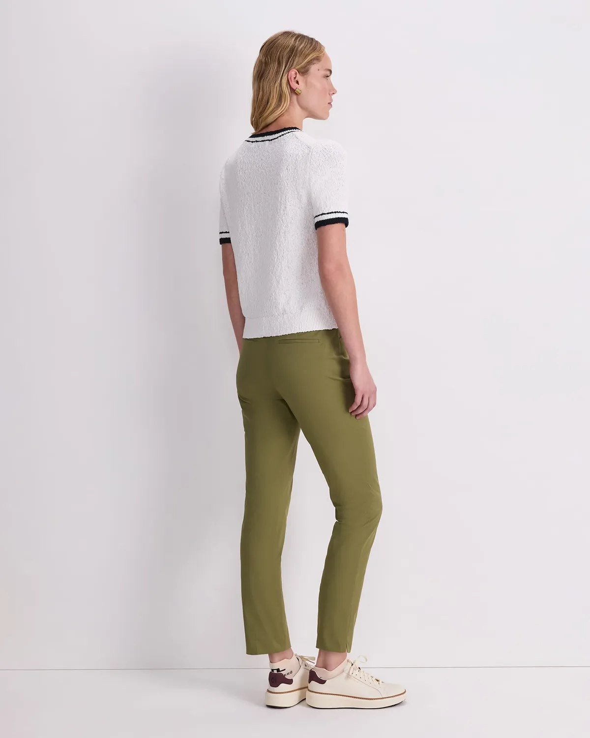 Sportscraft Cotton Crew Neck Knit maglione cotone donna