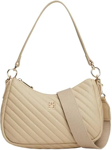 Tommy Hilfiger Poppy Reform borsa spalla donna beige tracolla