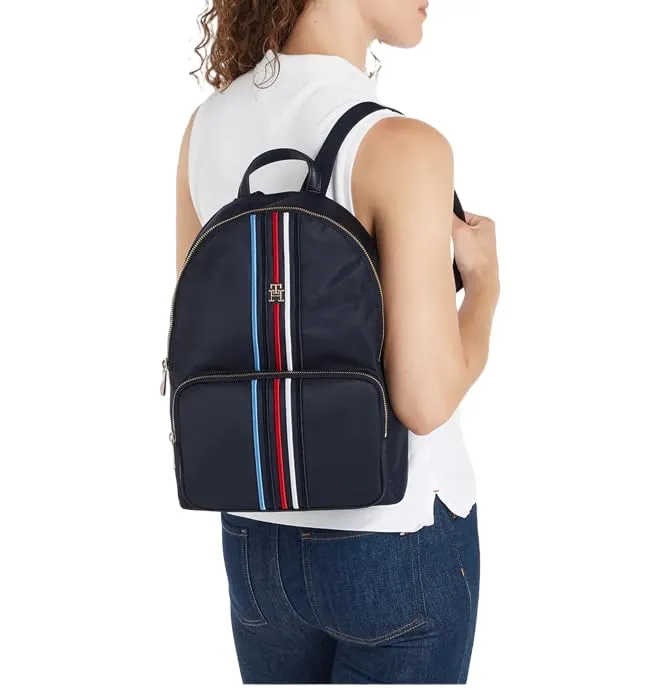 Tommy Hilfiger Zaino Donna Piccolo Blu Space Blue