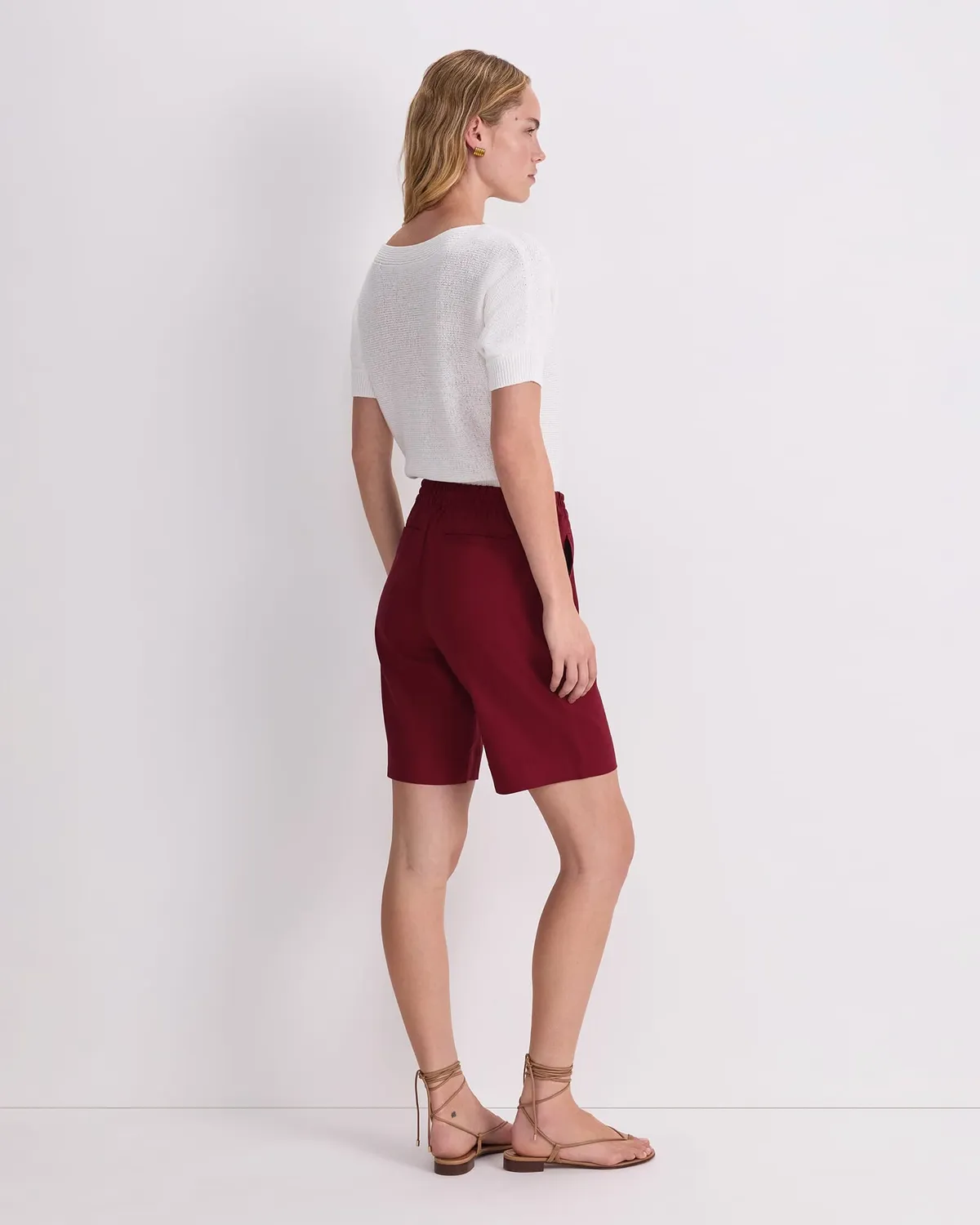 Sportscraft Rosa shorts donna miscela lino