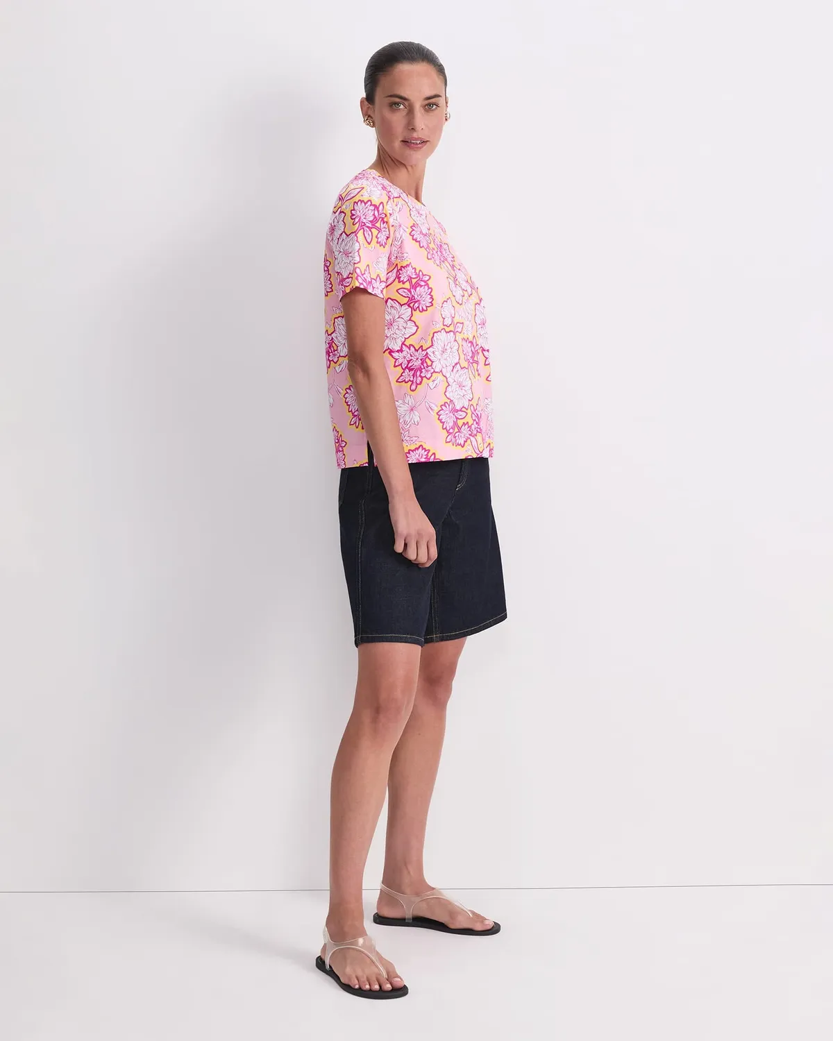Sportscraft Fleur Mercerised t-shirt floreale