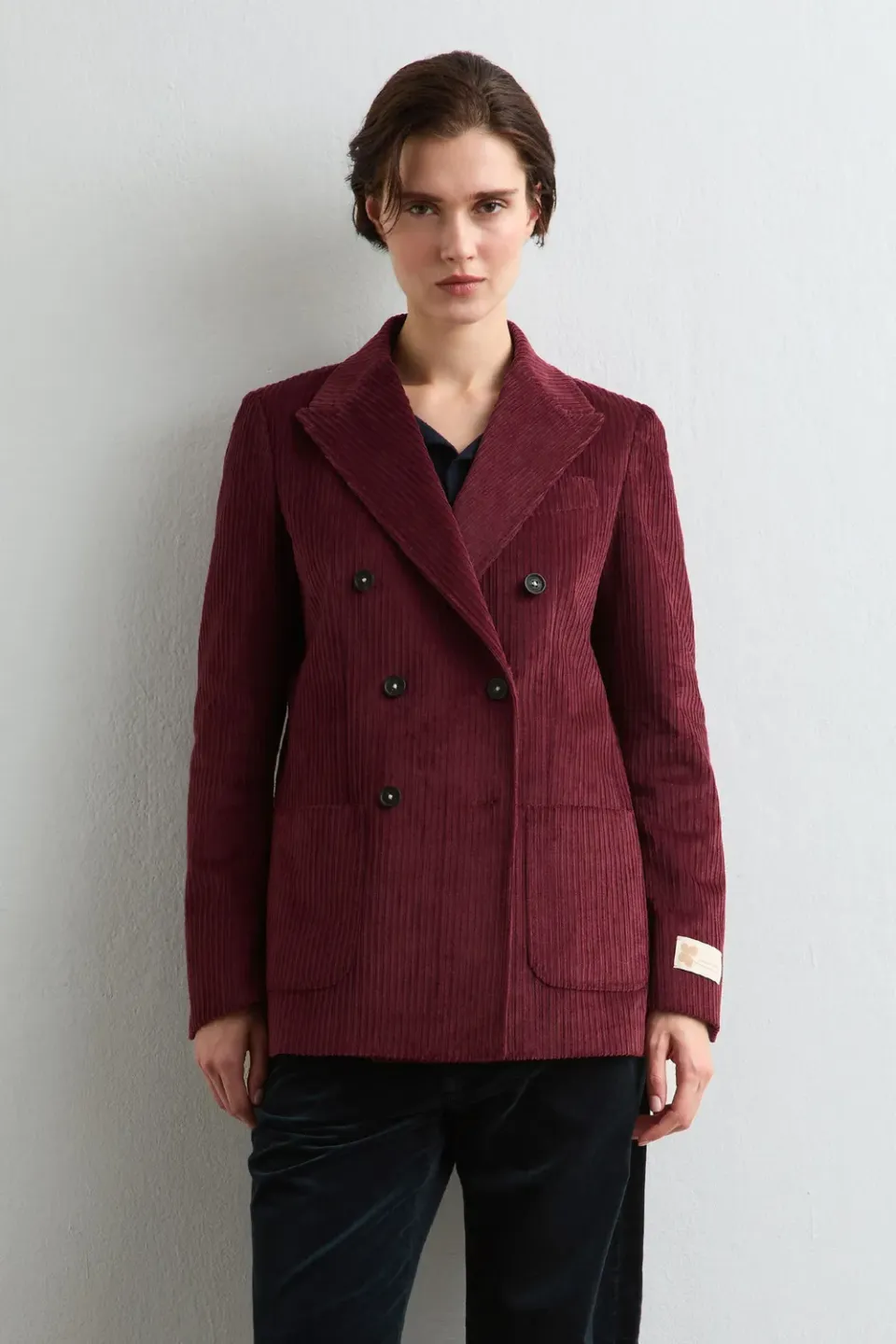 Massimo Alba Carlotta2 giacca bordeaux velluto