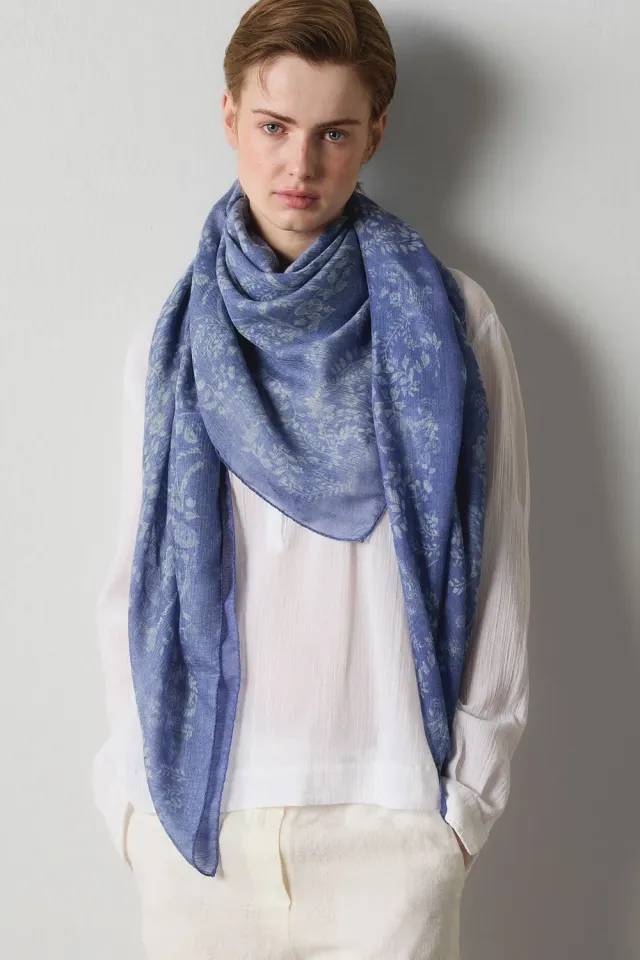 Massimo Alba Stole stola cashmere royal violet