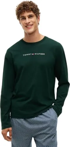 Tommy Hilfiger UM0UM04014 T-Shirt Manica Lunga L Verde Logo