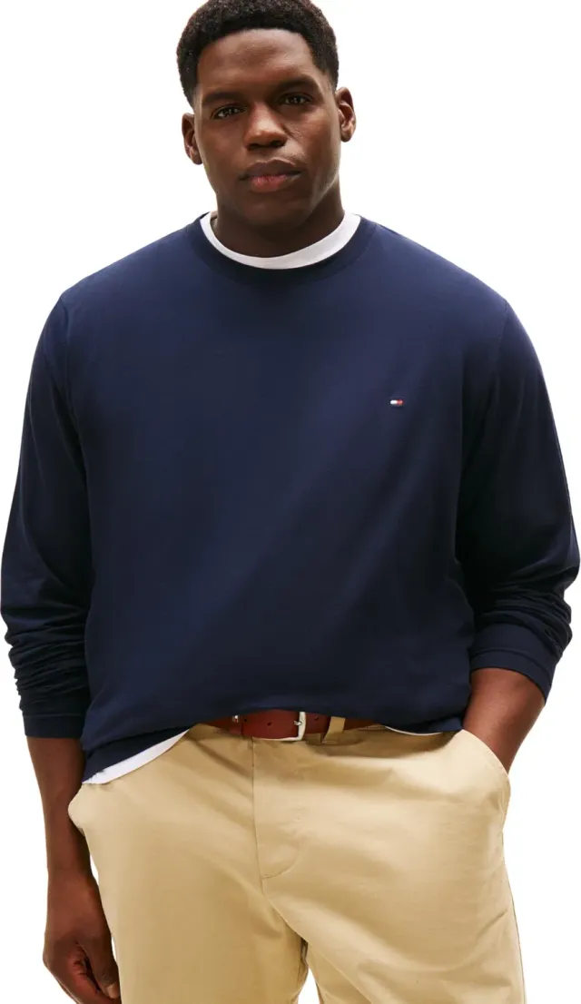 Tommy Hilfiger BT-Stretch MW0MW35060 maglietta manica lunga XXL nera