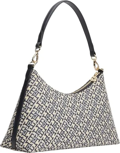 Tommy Hilfiger Icon Jacquard borsa spalla blue mono