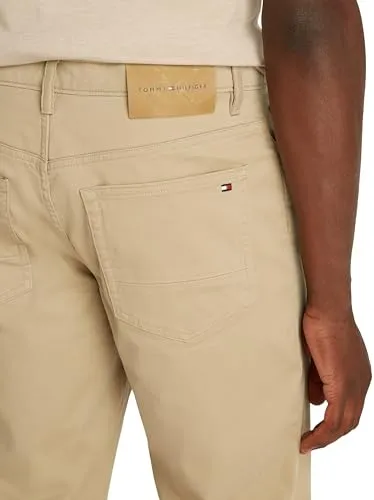 Tommy Hilfiger Denton Cotton Satin Straight Leg pantaloni 36W/32L