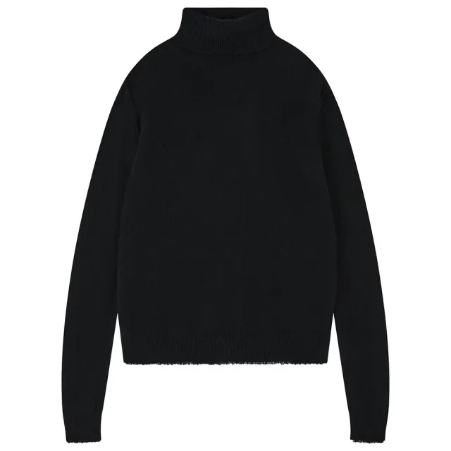 Jumper 1234 Distressed Roll maglione cashmere nero taglia 2