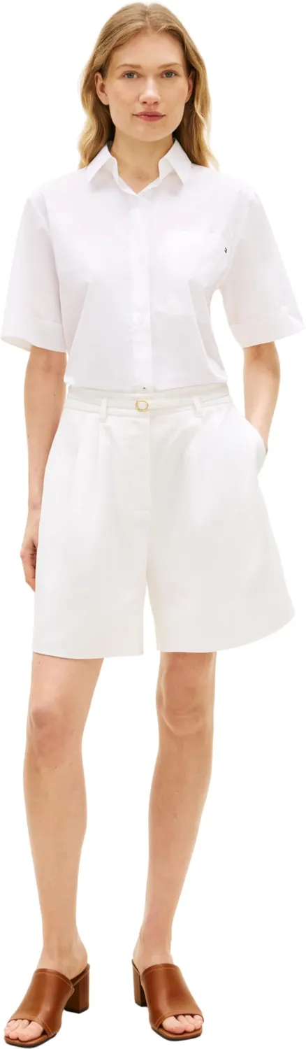 Tommy Hilfiger Linen Blend WW0WW49040 bermuda bianco
