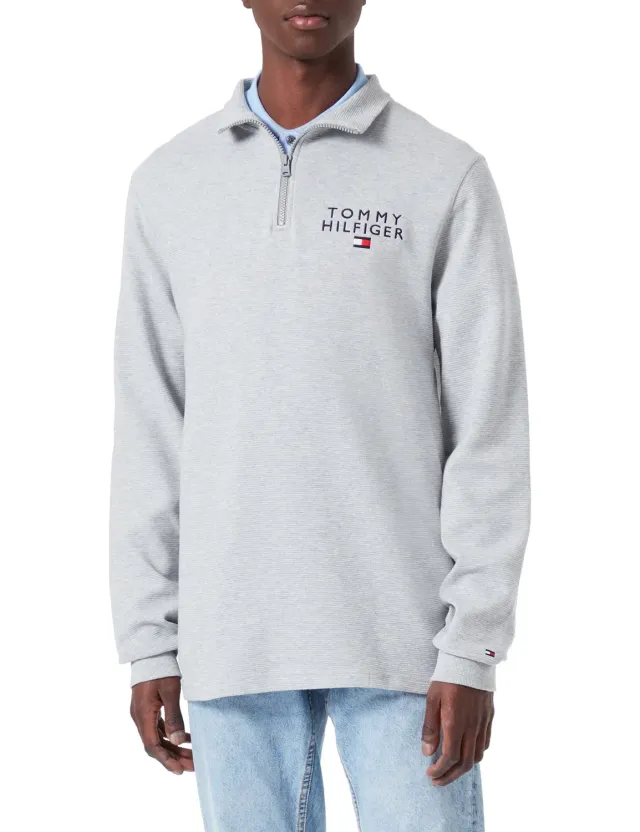 Tommy Hilfiger Mezza Zip Felpa Uomo M con cerniera