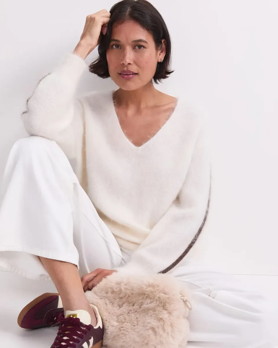 Sportscraft Tatiana Mohair maglione donna scollo V