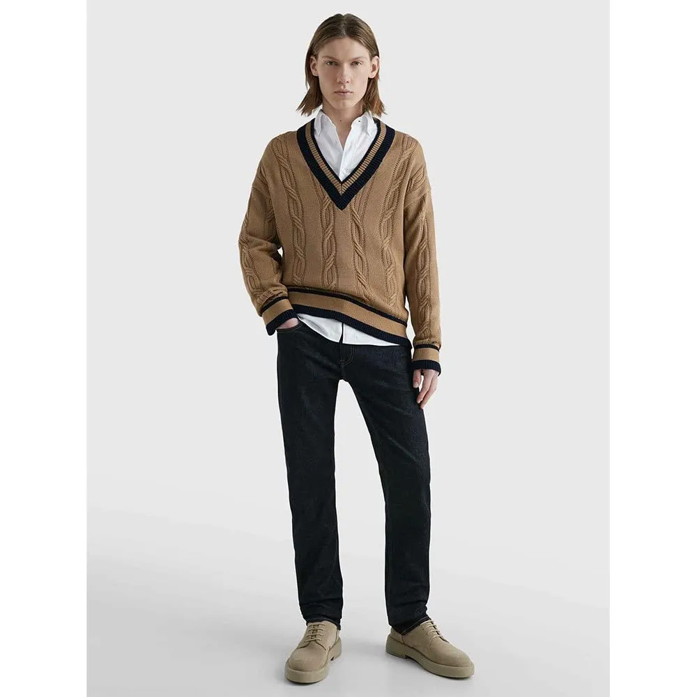 Tommy Hilfiger Core Straight Denton jeans uomo blu elasticizzato