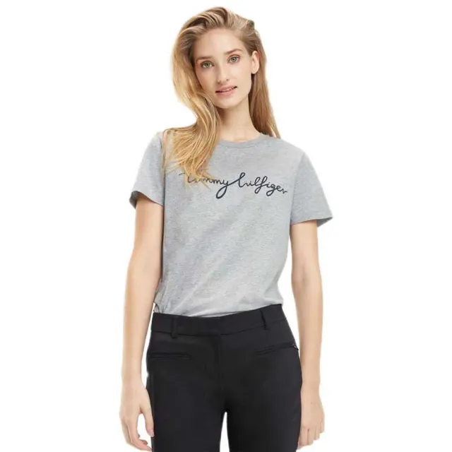 Tommy T-shirt donna nero Masters Black grafica cotone