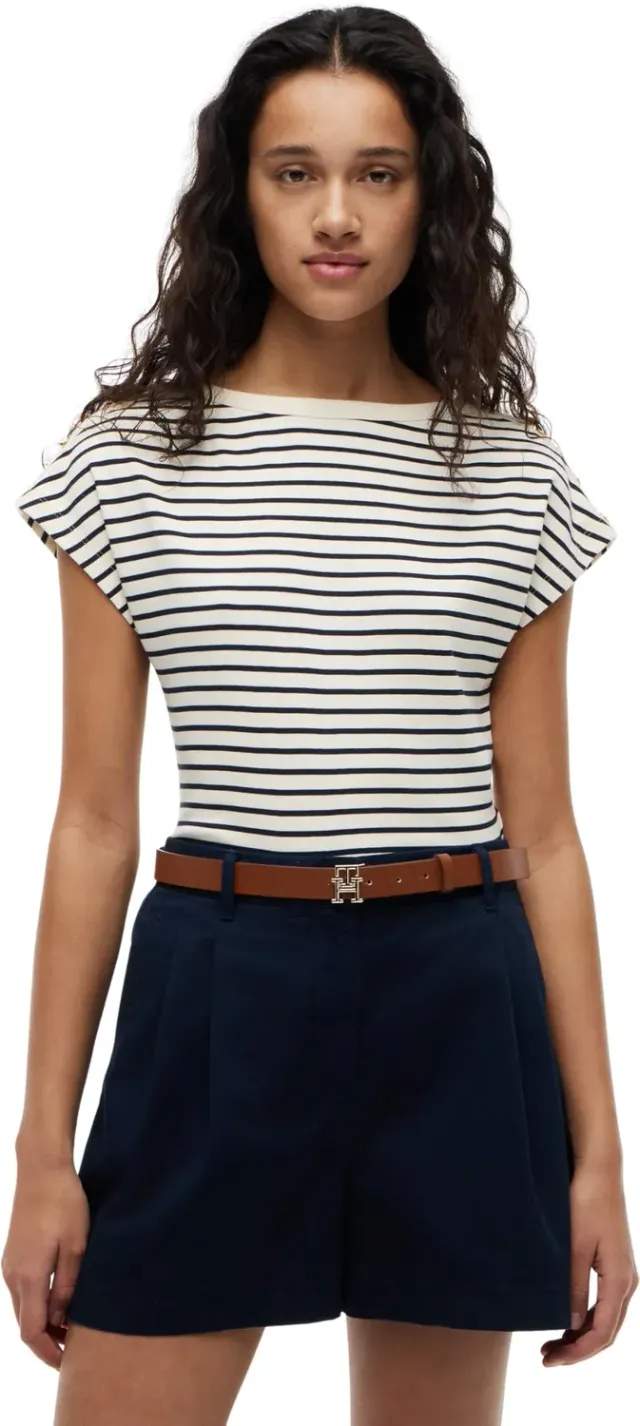 Tommy Hilfiger Gold BTN WW0WW50942 Maglietta Donna S Barca
