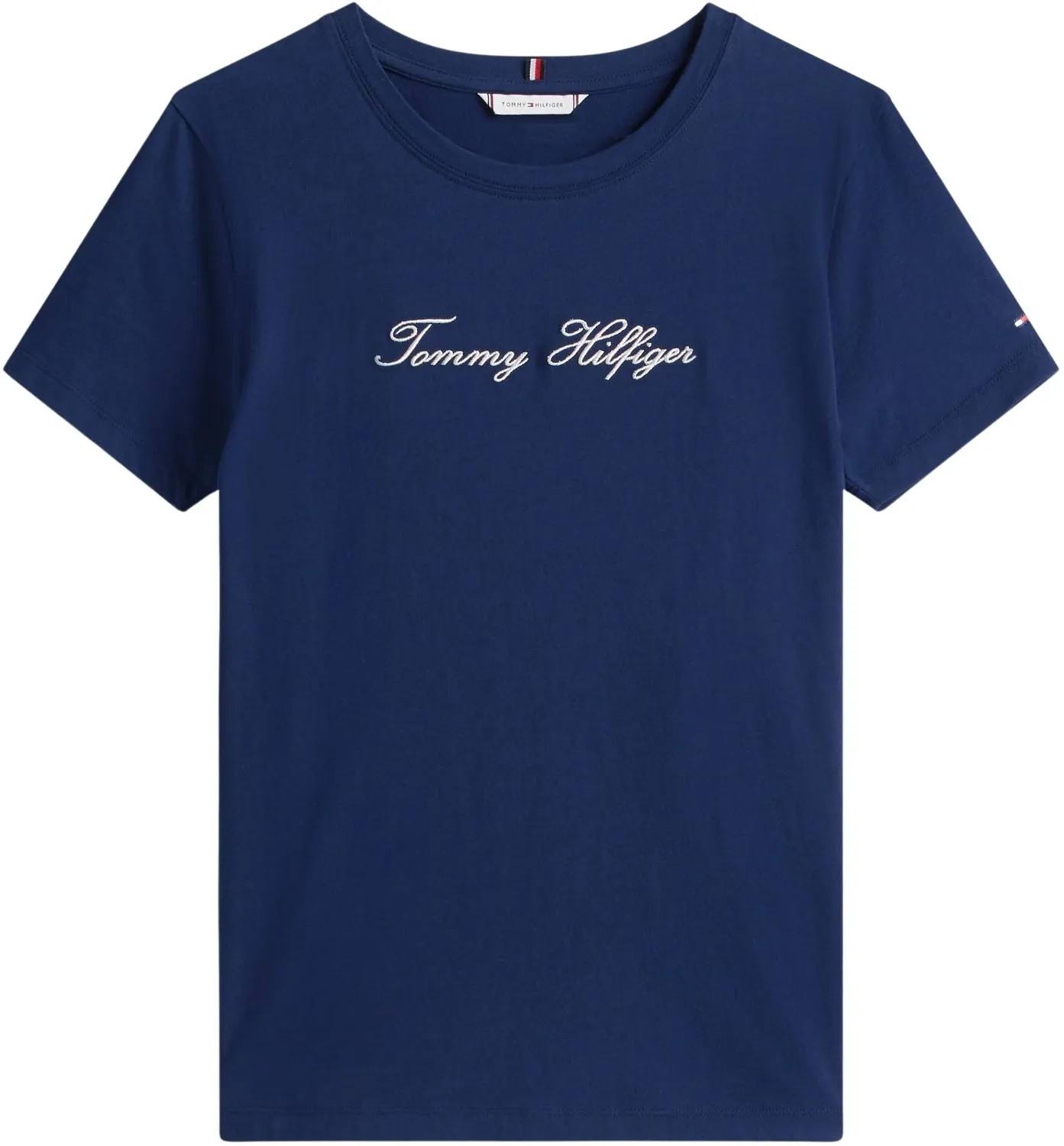 Tommy Hilfiger Lurex Script t-shirt donna L scollo rotondo