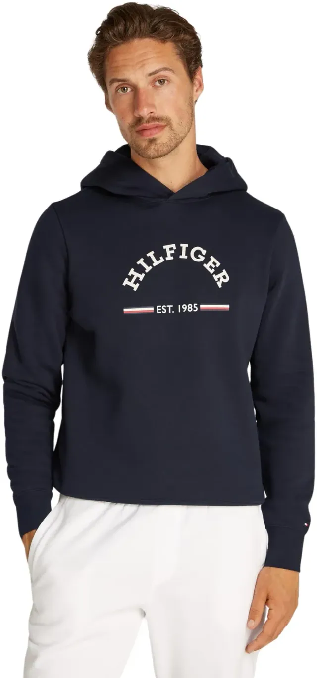 Tommy Hilfiger felpa con cappuccio blu L