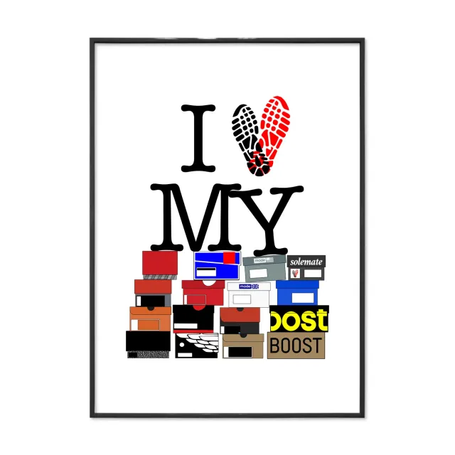Solemate I Love Sneakers stampa 25x35 carta