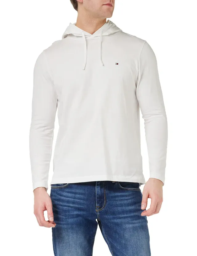 Tommy Hilfiger Felpa Uomo Cappuccio Cotone Taglia XL Manica Lunga