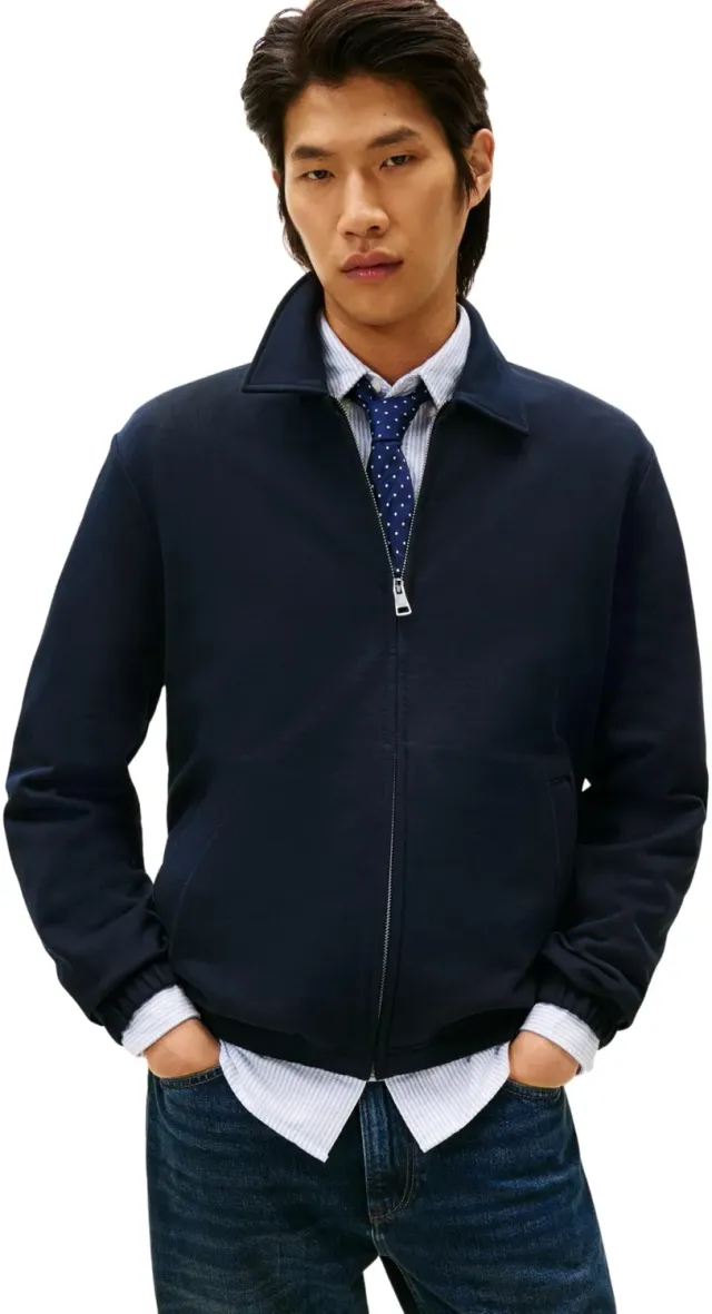 Tommy Hilfiger Essential Terry Ivy MW0MW41767 felpa zip uomo M