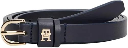 Tommy Hilfiger Essential cintura donna pelle blu 1,5 cm