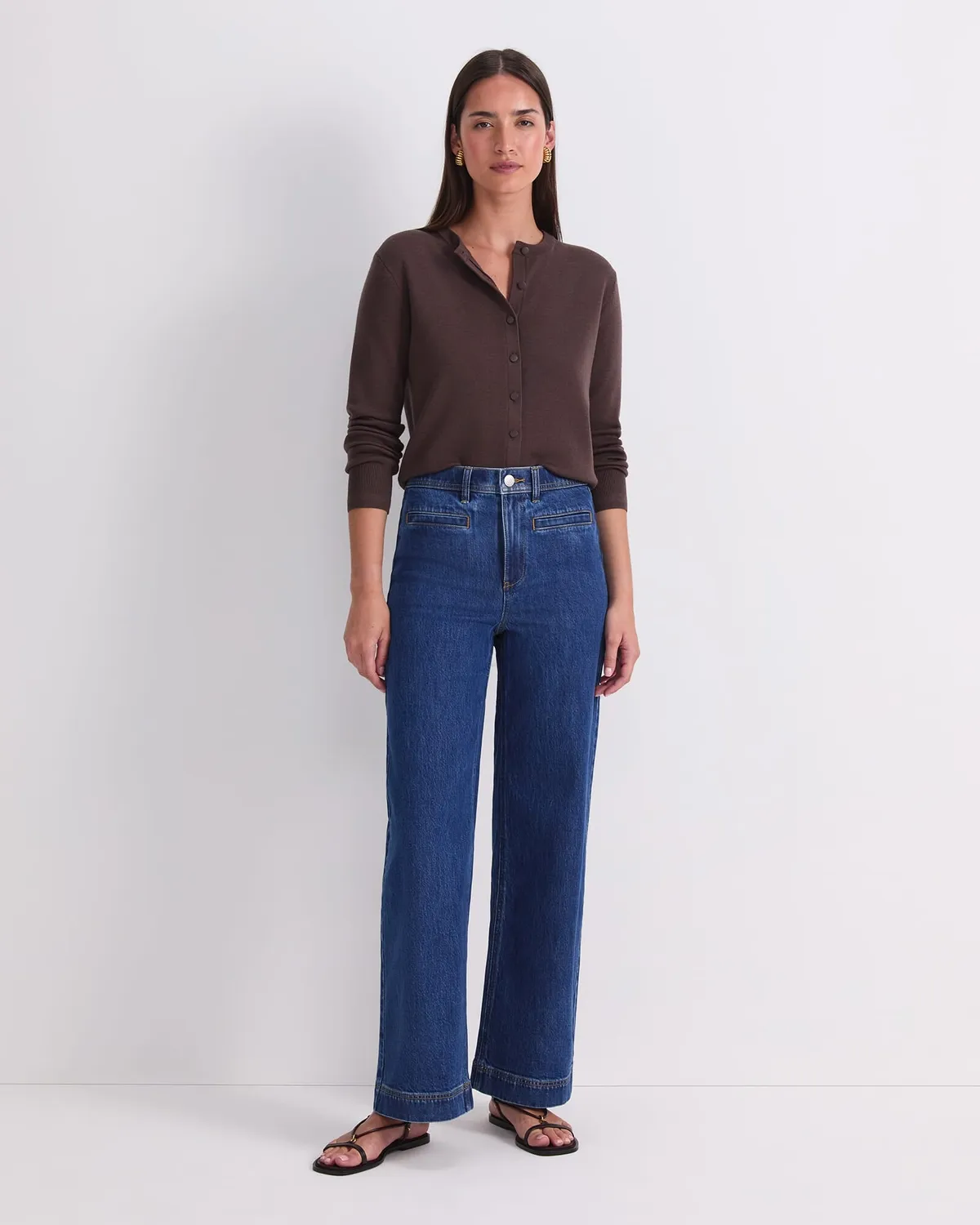 Sportscraft Tessa Wide Leg jeans donna denim elasticizzato