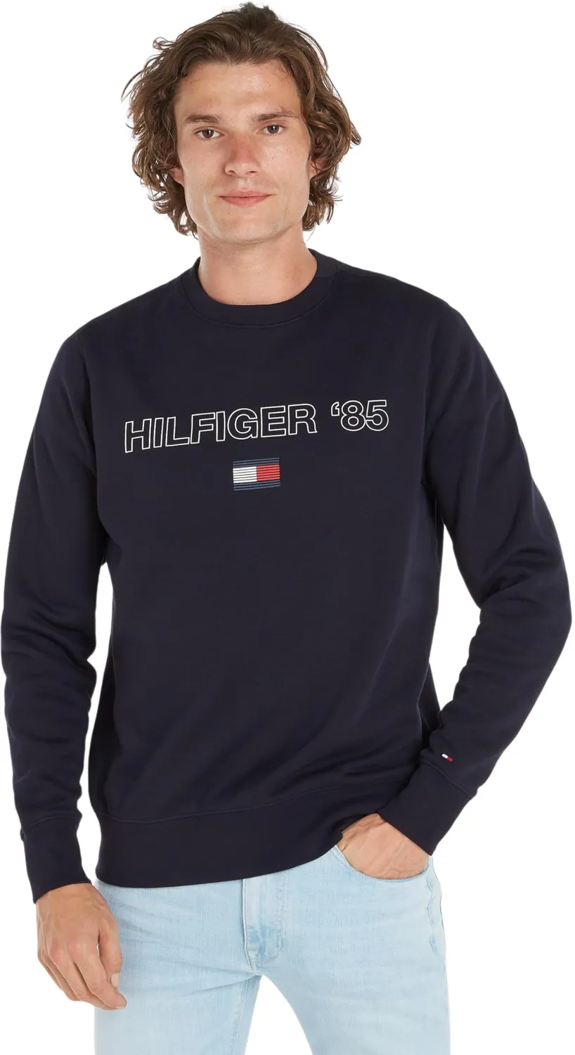 Tommy Hilfiger felpa uomo senza cappuccio beige XS