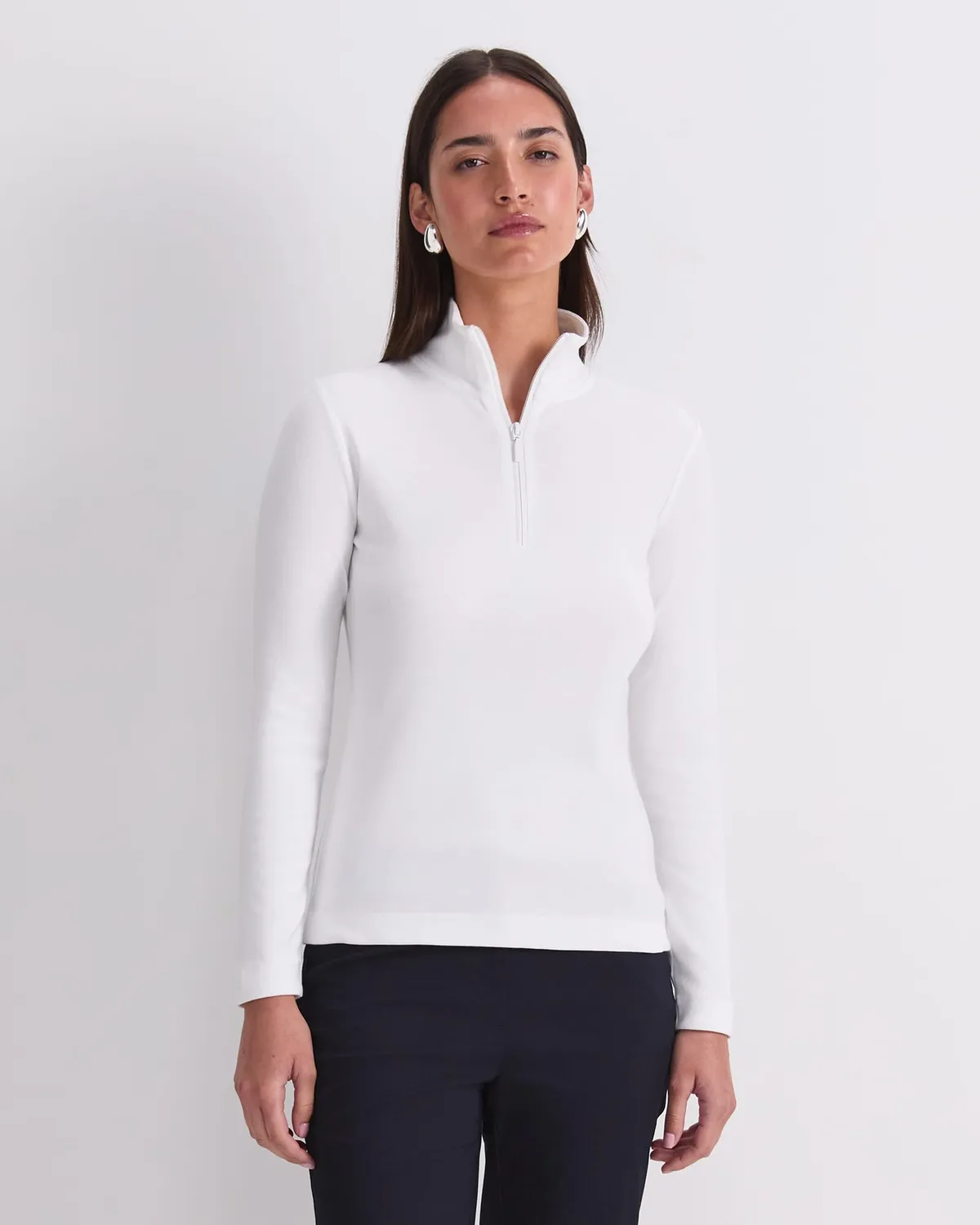 Sportscraft Lucy Zip Funnel Neck maglia collo zip cammello