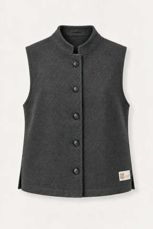 Massimo Alba Manipur Gilet Donna Dark Grey Lana