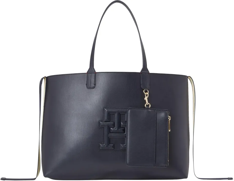 Tommy Hilfiger borsa donna con tasca interna shopping giornaliera