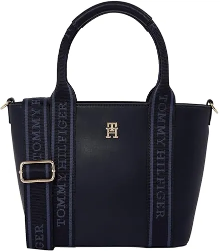 Tommy Hilfiger TH Logotape Mini Tote borsa donna blu
