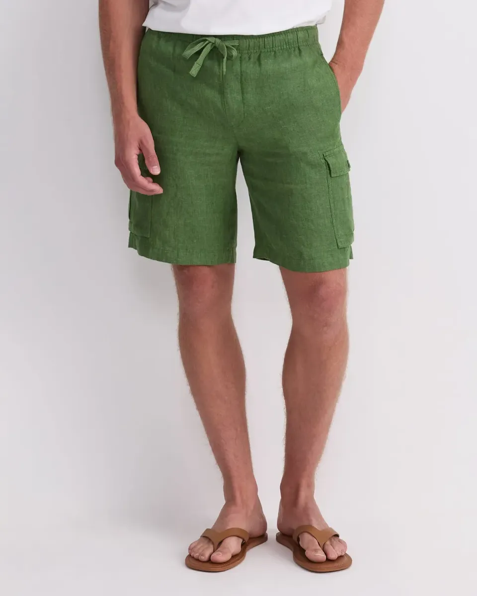 Sportscraft Caffery 208041 shorts uomo lino con coulisse