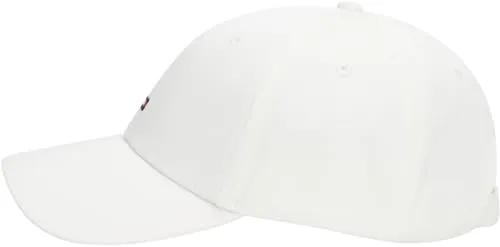 Tommy Hilfiger Essential Flag cappellino bianco in lino